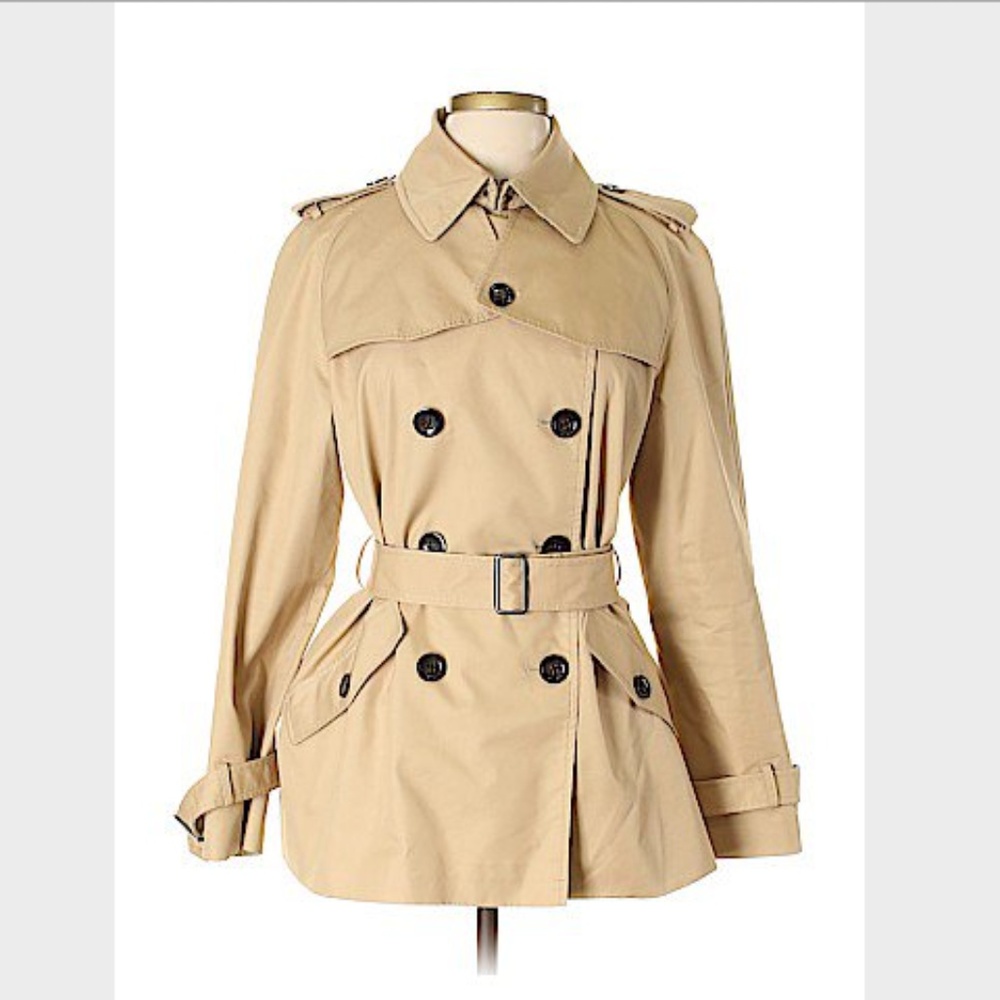 COACH - Solid Tan Raincoat - Size L